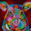 Colorful Pig Paint By Numbers