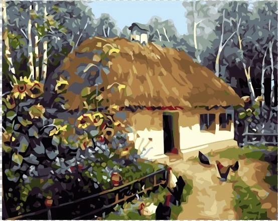 Farm Hut Paint By Numbers