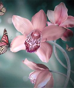 Pink Orchid Paint By Numbers