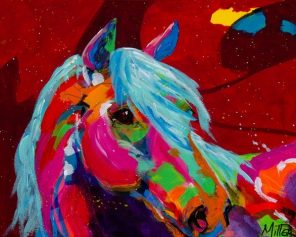 Colorful Horse Paint By Numbers