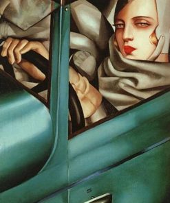 Tamara In a Green Bugatti People Paint By Numbers