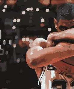 Tim Duncan Sport Paint By Numbers