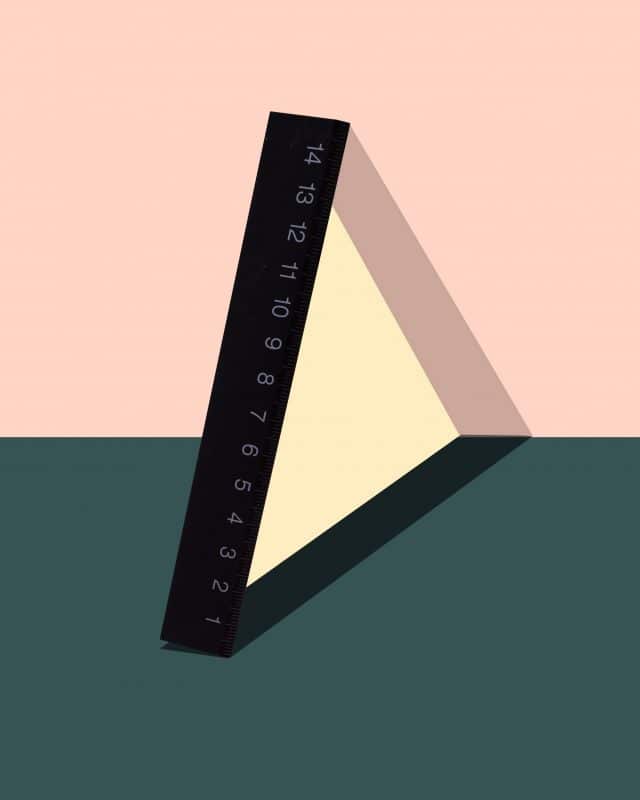 Triangle Abstract Paint By Numbers - Numeral Paint Kit