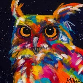 Wise Owl Birds Paint By Numbers - Numeral Paint Kit