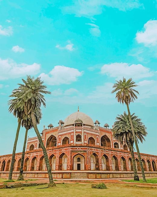 Humayuns Tomb India Paint By Numbers