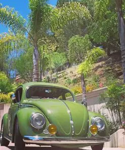 Antique Green VW Paint By Numbers