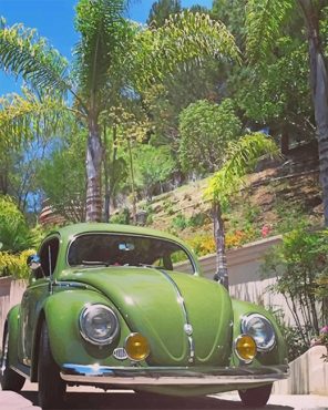 Antique Green VW Paint By Numbers
