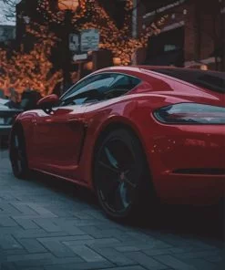 Red Porsche Paint By Numbers
