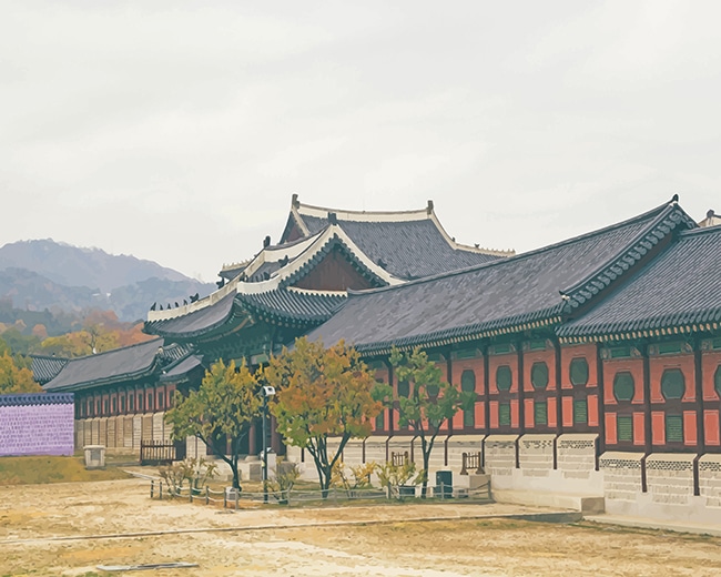 Gyeongbokgung Palace Paint By Numbers