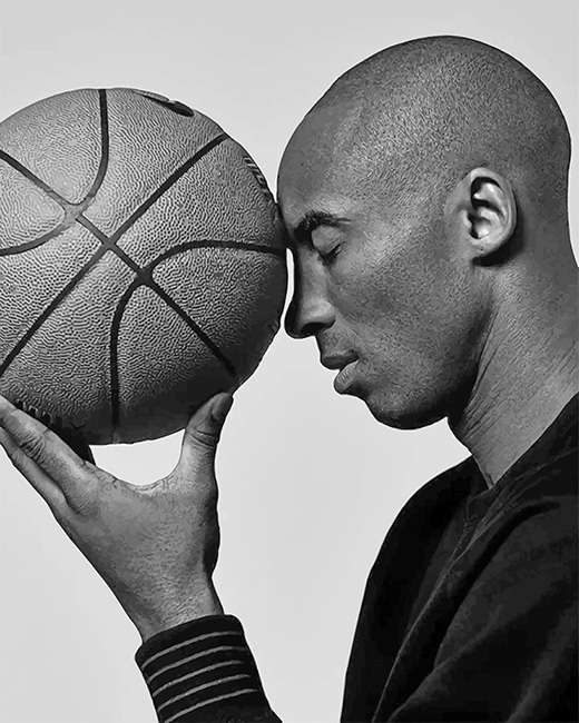 Monochrome Kobe Bryant Paint By Numbers