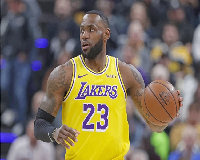 Lebron James Lakers Player - NEW Paint By Number - Numeral ...