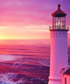 Sunset Lighthouse Paint By Numbers