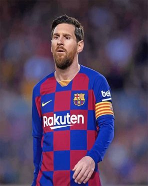 Lionel Messi Barcelona Paint By Numbers - Numeral Paint Kit