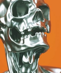 Silver Skull Smack Paint By Numbers