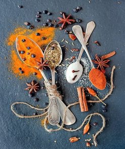 Spices Spoons Paint By Numbers