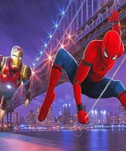 Spider Man And Iron Man Paint By Numbers