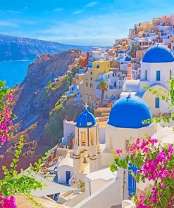 Thira Santorini Greece Paint By Numbers