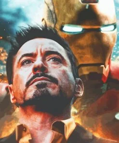 Tony Stark Iron Man Paint By Numbers