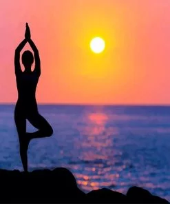 Yoga At Sunset Paint By Numbers