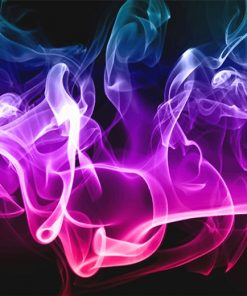 Neon Colorful Smoke Paint By Numbers