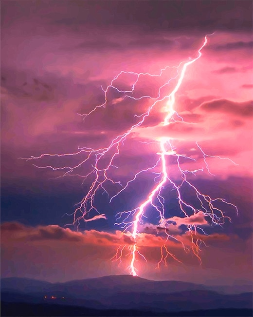 lightning painting