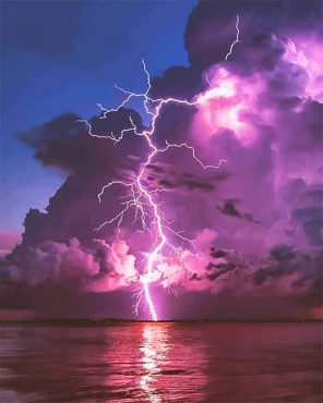 Thunderstorm Lightning Paint By Numbers