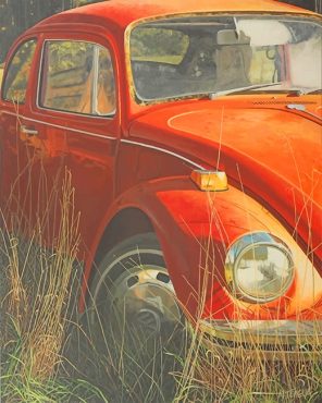 Antique Red Car Paint By Numbers