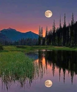 Moon Reflection Paint By Numbers