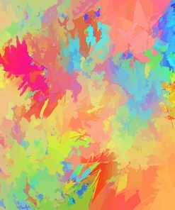 Colorful Abstract Paint By Numbers