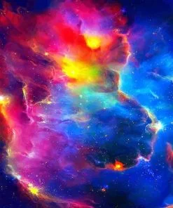 Colorful Universe Nebula Paint By Numbers