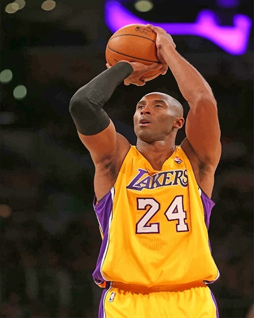 Lakers Kobe Bryant Paint By Numbers