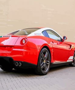 Red Sport Car Paint By Numbers