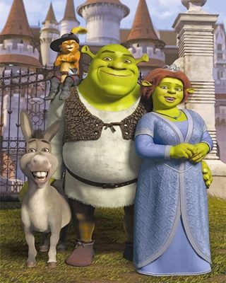 Shrek Family Paint By Numbers - Numeral Paint Kit