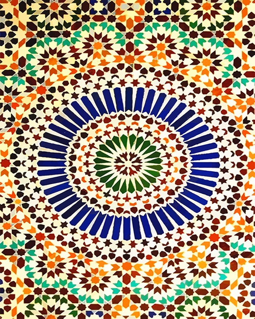 Moroccan Mosaic Paint By Numbers