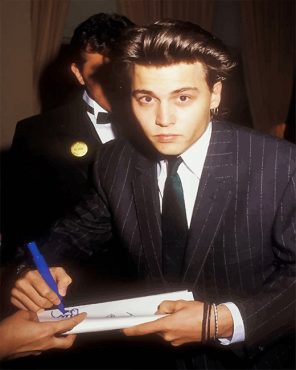 Young Johnny Depp Paint By Numbers