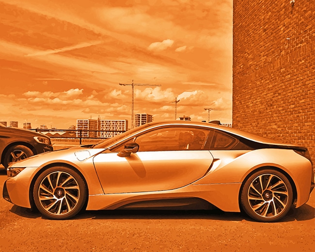 BMW I8 Paint By Numbers