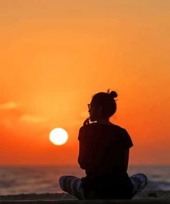 Girl Enjoying The Sunset NEW Paint By Numbers