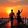 Sunset Couple Silhouette Paint By Numbers