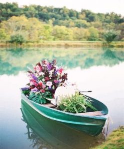 Flowers Boat Paint By Numbers
