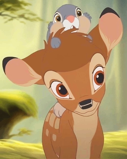 Bambi And Thumper Paint By Numbers