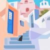 Illustration Santorini Paint By Numbers