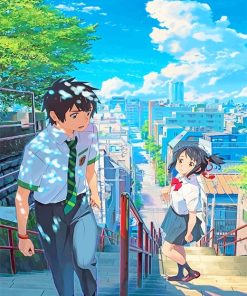 Taki And Mitsuha Paint By Numbers