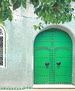 Moroccan Green Door Paint By Numbers