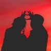 Lovers Silhouette Paint By Numbers