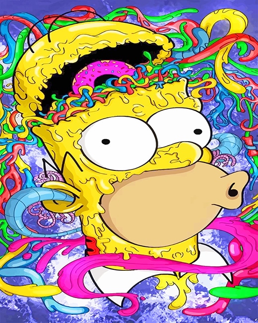 Homer Simpson Paint By Numbers