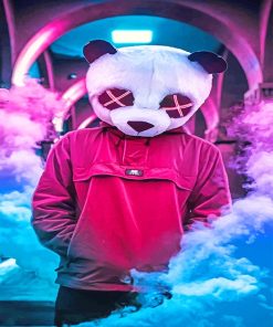 Panda Mask Paint By Numbers