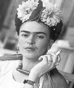 Black And White Frida Paint By Numbers