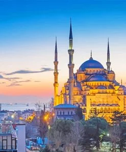 The Blue Mosque Istanbul Paint By Numbers