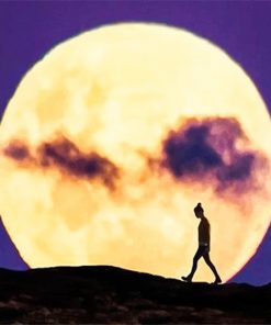 Man Walking Alone Silhouette NEW Paint By Numbers