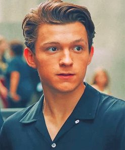 Tom Holland Wearing Black NEW Paint By Numbers